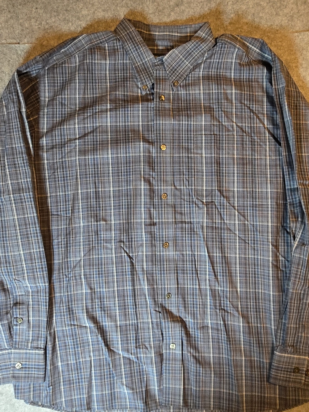 Eddie Bauer Plaid Button-Down Shirt XXL